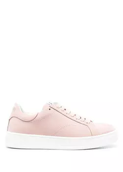 Женские кожаные кроссовки с порошковым логотипом Lanvin