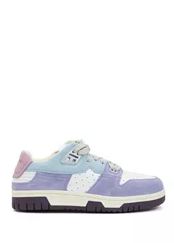 Женские кожаные кроссовки с разноцветным логотипом Acne Studios