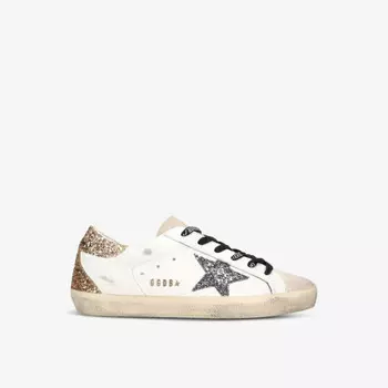 Женские кожаные низкие кеды super-star 82532 Golden Goose, белый