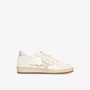 Женские кожаные низкие кроссовки Ballstar 11719 с логотипом Golden Goose, белый