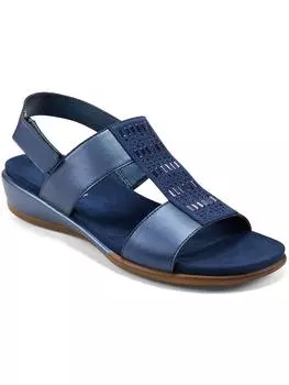 Женские кожаные регулируемые сандалии Hazel Flat Easy Spirit, темно-синий