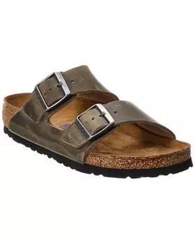 Женские кожаные сандалии Birkenstock Arizona, бежевый