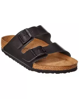 Женские кожаные сандалии Birkenstock Arizona, черный