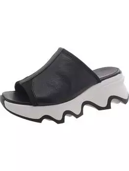 Женские кожаные сандалии KINETIC IMPACT Slip on Slide Sorel, черный