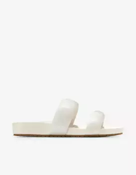 Женские кожаные сандалии с двойным ремешком Cole Haan, белый