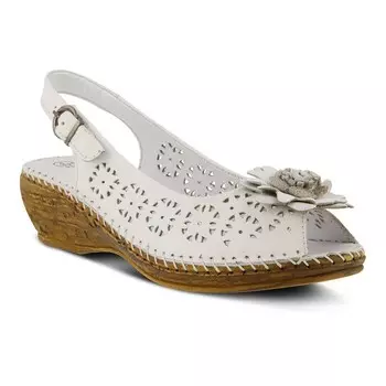 Женские кожаные сандалии с пяткой на пятке Spring Step Belford, белый