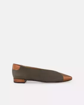 Женские кожаные туфли - Comfort Line Latouche, зеленый