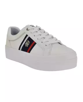 Женские кроссовки Badria Logo на платформе Tommy Hilfiger, белый