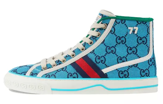Женские кроссовки Gucci Tennis 1977, голубой
