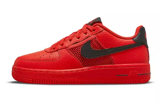 Кроссовки Nike Air Force 1 Low Mesh Pocket Habanero Red GS