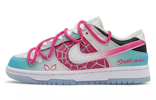 Кроссовки Nike Dunk Low, розовый/голубой