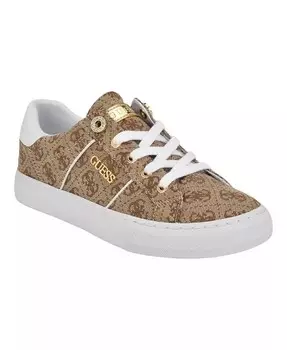 Женские кроссовки Loven на шнуровке GUESS, коричневый