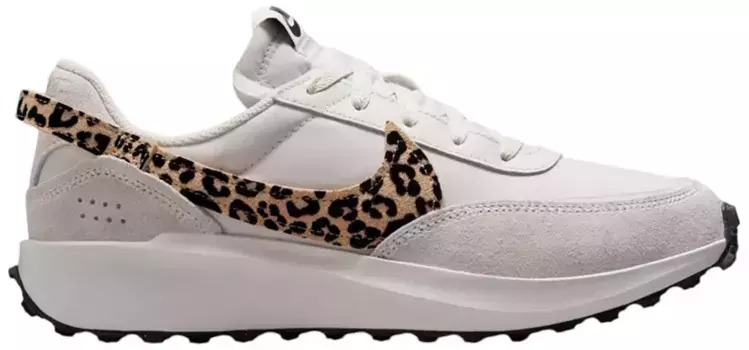 Женские кроссовки Nike Waffle Debut, цвет White/Cheetah