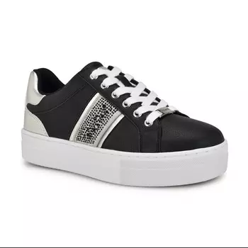Женские кроссовки Nine West Gator на платформе, цвет Black Silver
