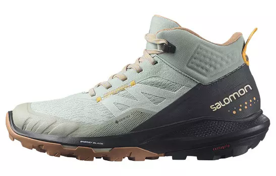 Женские кроссовки Outpulse Mid GORE-TEX 'Wrought Iron Ebony' Salomon