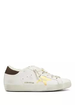 Женские кроссовки с белым логотипом Golden Goose