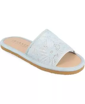 Женские кружевные шлепанцы Eniola Journee Collection, синий