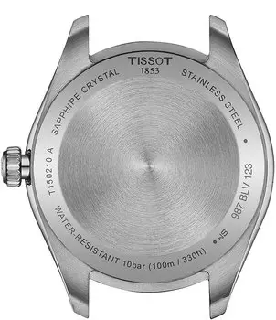 Женские кварцевые аналоговые двухцветные часы Tissot Pr100 с браслетом из нержавеющей стали, серебро