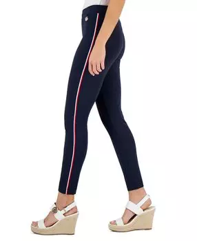 Женские легкие брюки из понте TH Flex Global Tape Tommy Hilfiger