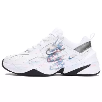 Кастомизированные кроссовки Nike M2K Chunky Sneakers Women, белый/голубой
