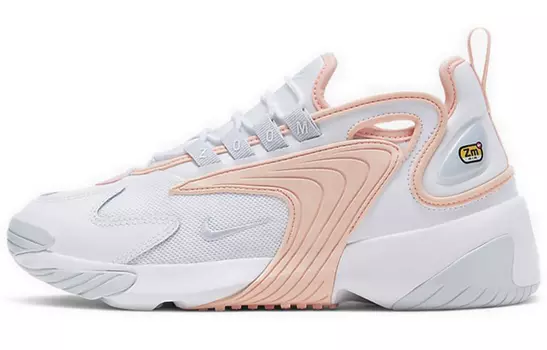 Женские массивные кроссовки Nike Zoom 2K, белый/розовый