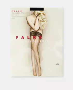 Женские матовые прозрачные колготки Falke плотностью 8 ден, черный