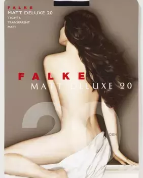 Женские матовые прозрачные колготки Falke плотностью 20 ден, синий