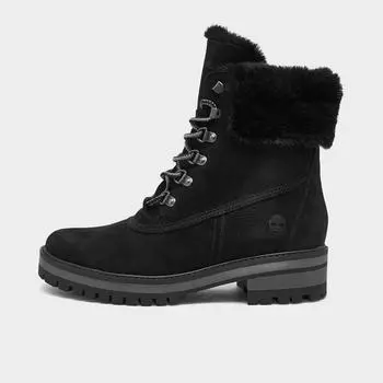 Женские непромокаемые полусапоги Timberland Courmayeur Valley 6 дюймов из овечьей шерсти, черный