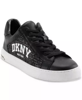 Женские низкие кеды Abeni Arch с логотипом из рафии DKNY, черный