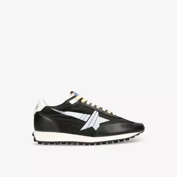 Женские низкие кроссовки marathon 90167 runner из кожи и сетки Golden Goose, черный
