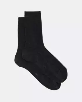 Женские носки Falke из шерсти и хлопка, темно-серый