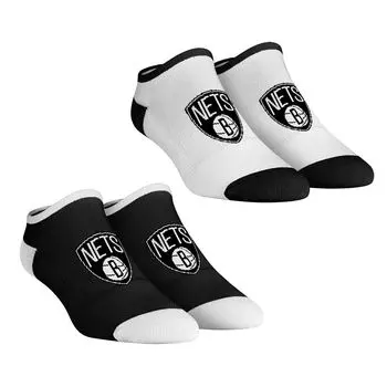 Женские носки Rock Em Brooklyn Nets Core Team, комплект из 2 коротких носков до щиколотки