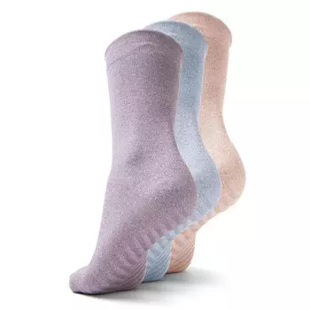 Женские носки с ручками Gripjoy (3 шт.), цвет Purple Pink Blue