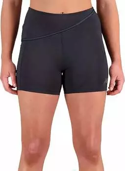 Женские облегающие шорты New Balance Q Speed Shape Shield 4 дюйма, черный