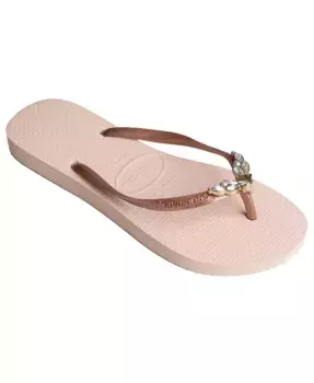 Женские облегающие сланцы-русалки I Slip On Havaianas, розовый