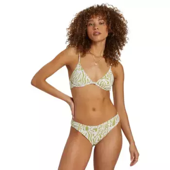 Женские плавки бикини умеренного покрытия La Cala Bondi Billabong, зеленый