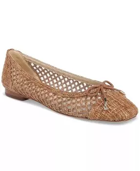 Женские плетеные балетки May Sam Edelman, коричневый