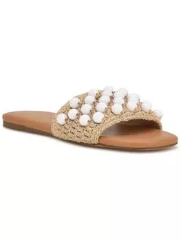 Женские плетеные сандалии LeeLee с декоративными элементами Nine West, цвет light natural
