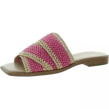 Женские плетеные сандалии-слайды Lileen BCBGeneration, цвет viva pink/light tan
