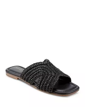Женские плетеные шлепанцы Marc Fisher LTD., цвет Black