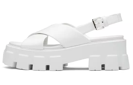Женские пляжные сандалии Prada Monolith