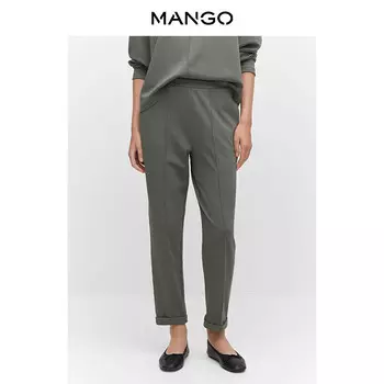 Женские повседневные брюки Mango, бежевый