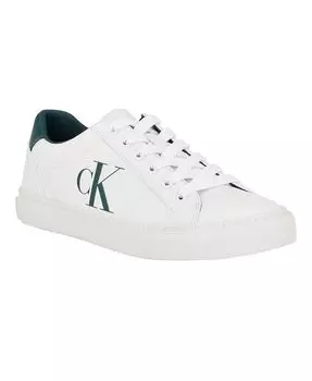 Женские повседневные кроссовки с круглым носком на шнуровке Celbi Calvin Klein, цвет White, Blue