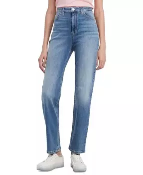 Женские прямые джинсы с высокой посадкой Julie Tommy Jeans, синий