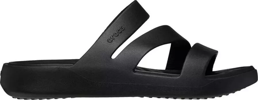 Женские сандалии Crocs с ремешками для отдыха, черный