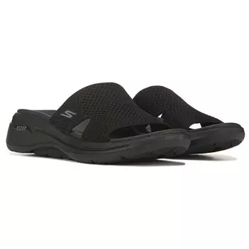 Женские сандалии Go Walk Arch Fit Worthy Skechers, черный