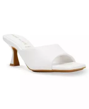 Женские сандалии Jerilyn Square Toe Mule Dress Sandals Anne Klein, белый