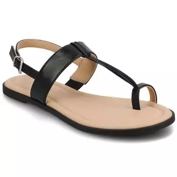 Женские сандалии Journee Gerra Flat, черный