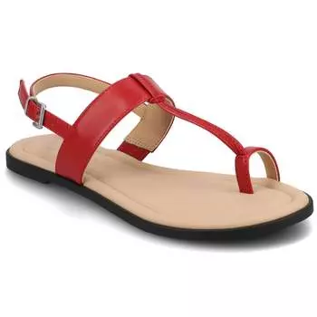 Женские сандалии Journee Gerra Flat, красный