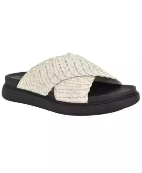 Женские сандалии Pacen Woven Crisscross на плоской подошве Calvin Klein, белый